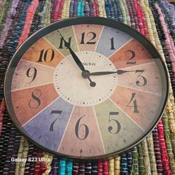 Westclox Round Wall Clock Multicolor