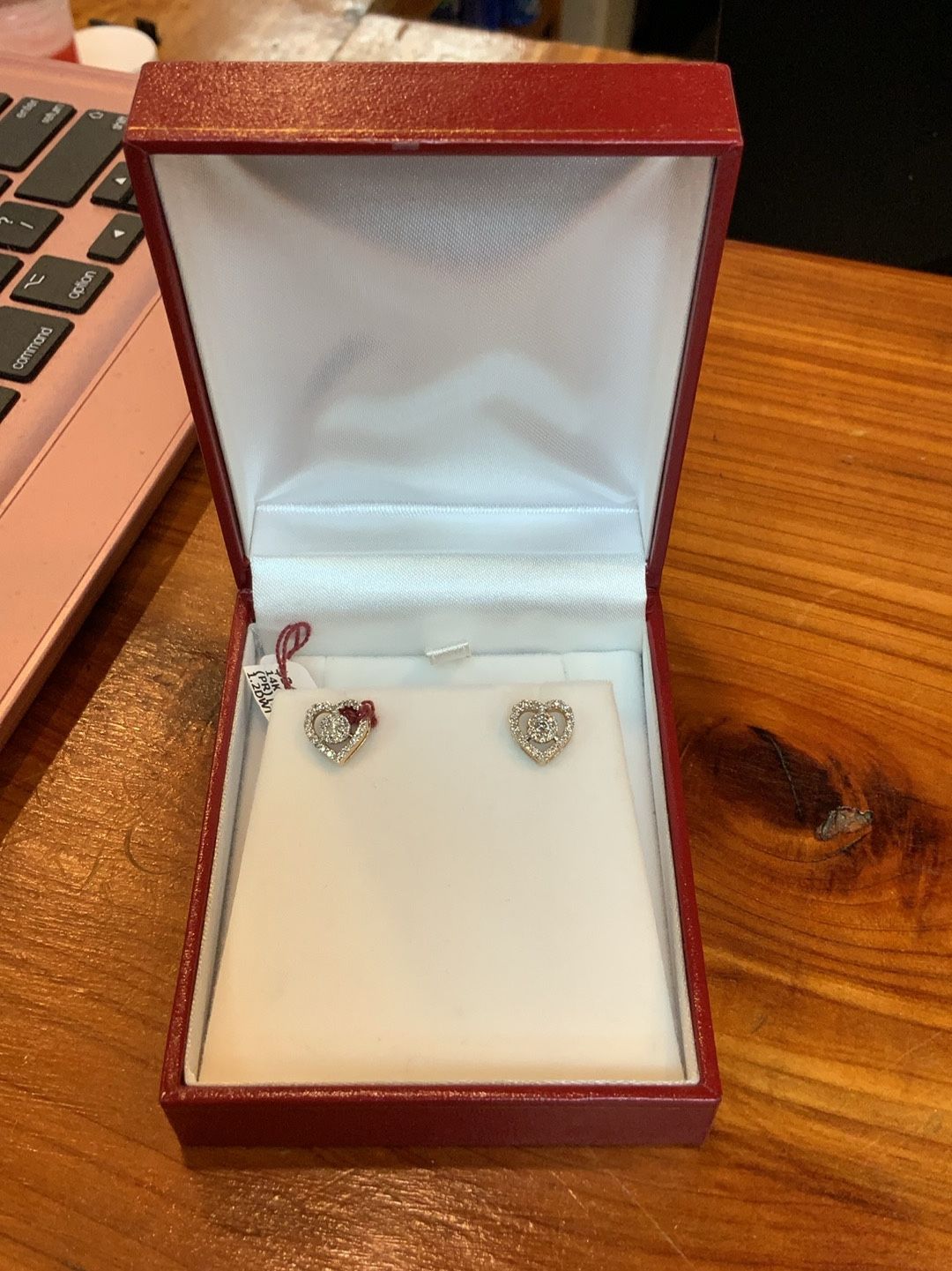 Diamond Heart Earrings 