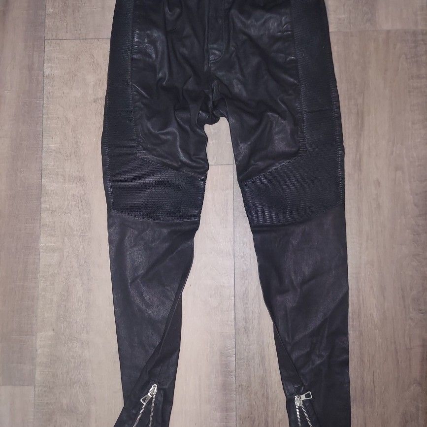 H&m mens cheap leather pants