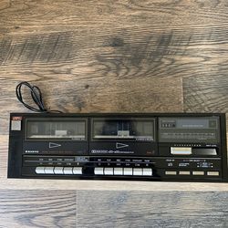 Sanyo Double Deck Cassette player Recorder
