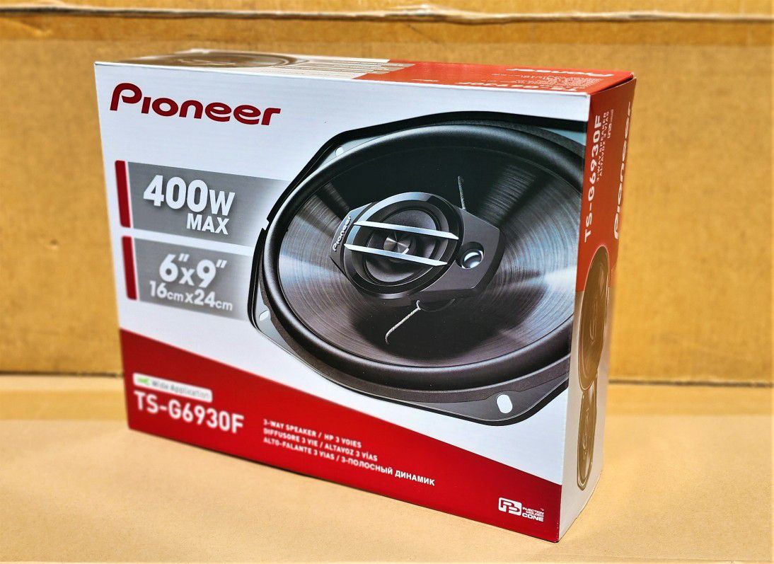 🚨 No Credit Needed 🚨 Pioneer TS-G6930F Car Speakers 6"x9" 3-Way Coaxial Speaker System 400 Watts 🚨 Payment Options Available 🚨 
