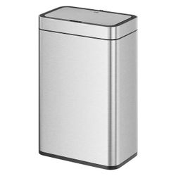EKO Matte Stainless Steel Motion Sensor Kitchen Trash Can 13.2 Gallon $59.99