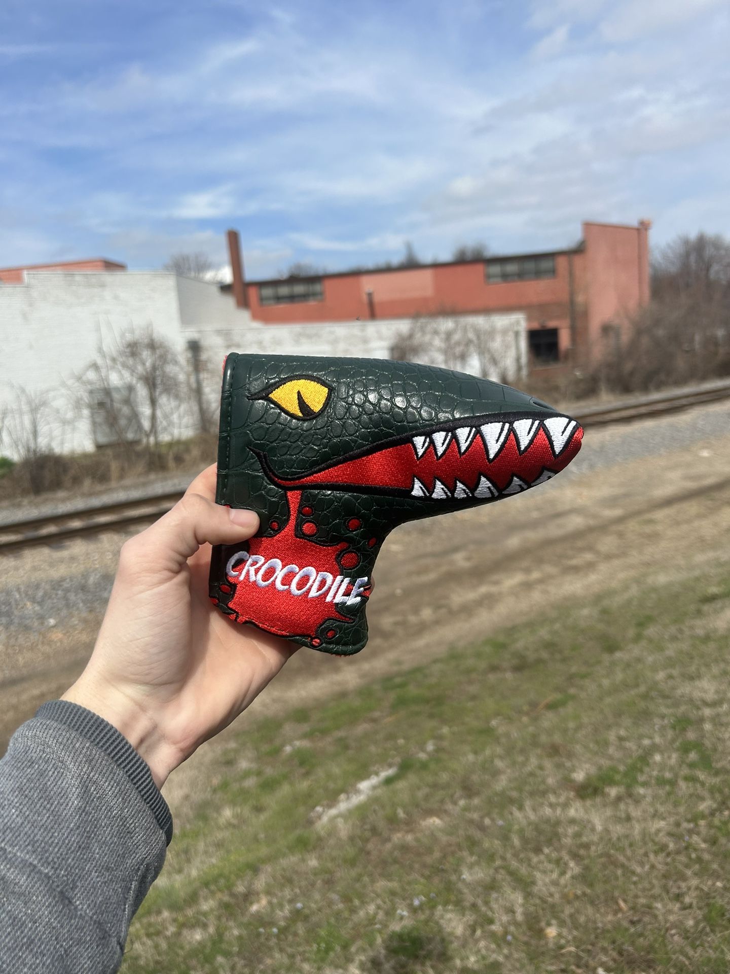 Crocodile putter headcover