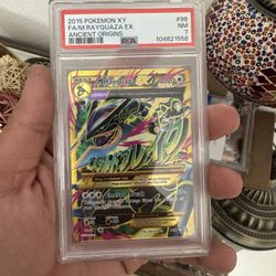 2015 POKEMON XY FA/M RAYQUAZA EX ANCIENT ORIGINS PSA 7