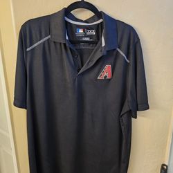  Arizona Diamondbacks Black Polo Tshirt Size XL