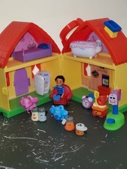 11 Blue Clues Characters And House With Furniture 