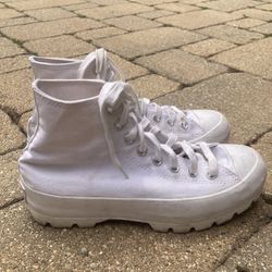 Converse All Star Chuck Taylor Lugged Platform White Sneakers