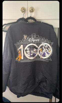 Disney 100th Anniversary Mickey & Friends Bomber Windbreaker Jacket.