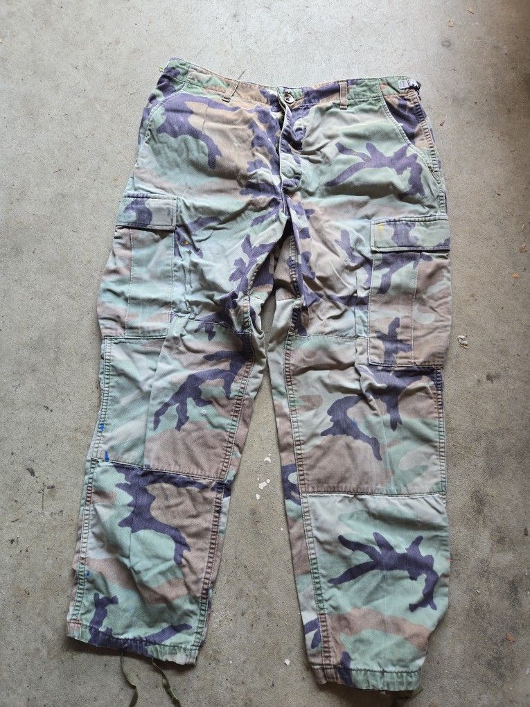 Army Green Camo Pants