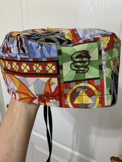 Harry Potter Scrub Cap with long ties