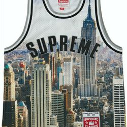 Supreme Mitchell & Ness  Basketball Jersey Skyline (Medium)
