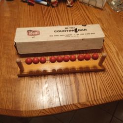 Vintage Ideal Counting Bar/16 Inches Log/ Wooden