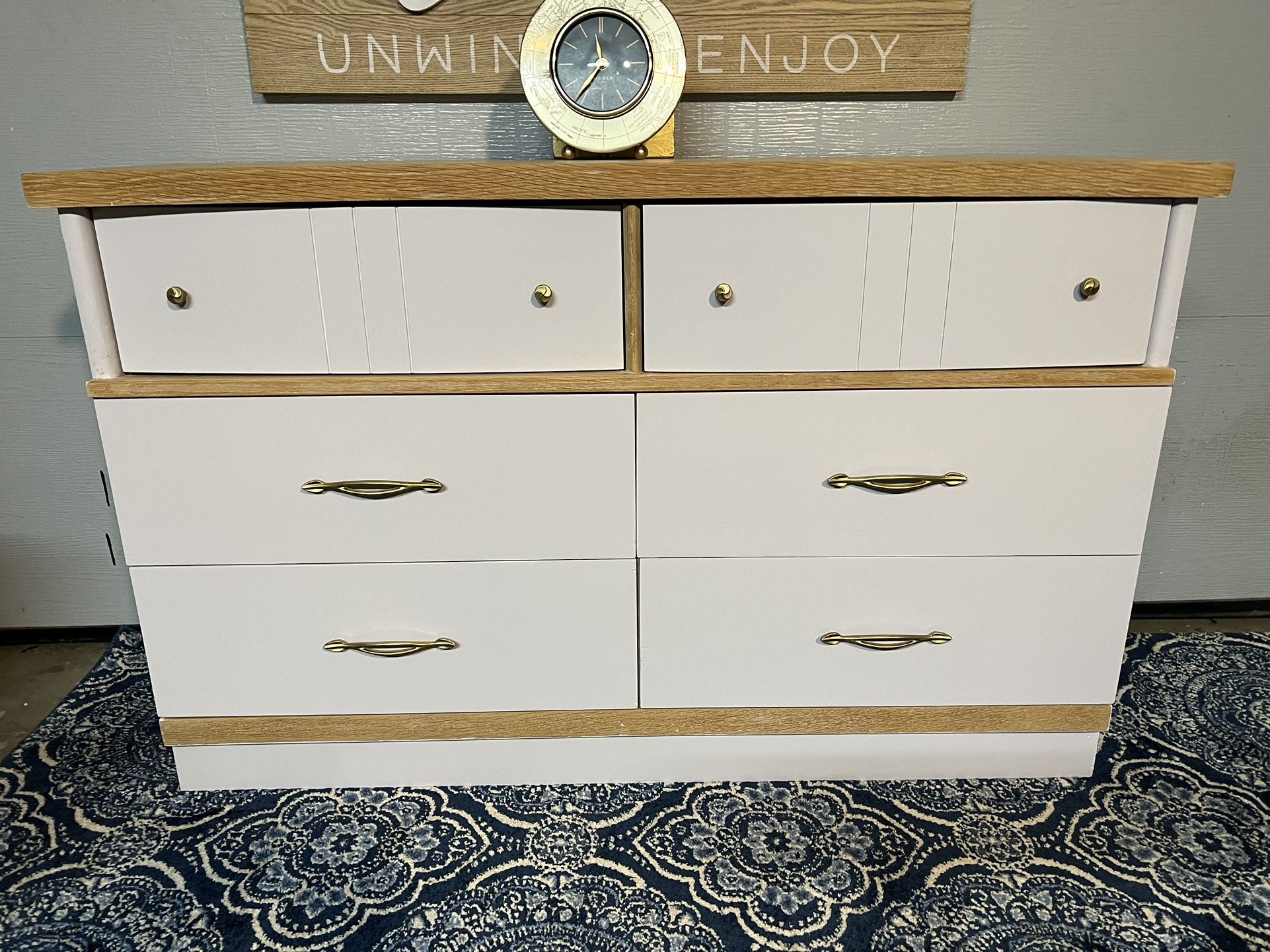 Soft Pink Solid Dresser / Changing Table 