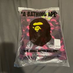 Purple Bape Shark Hoodie