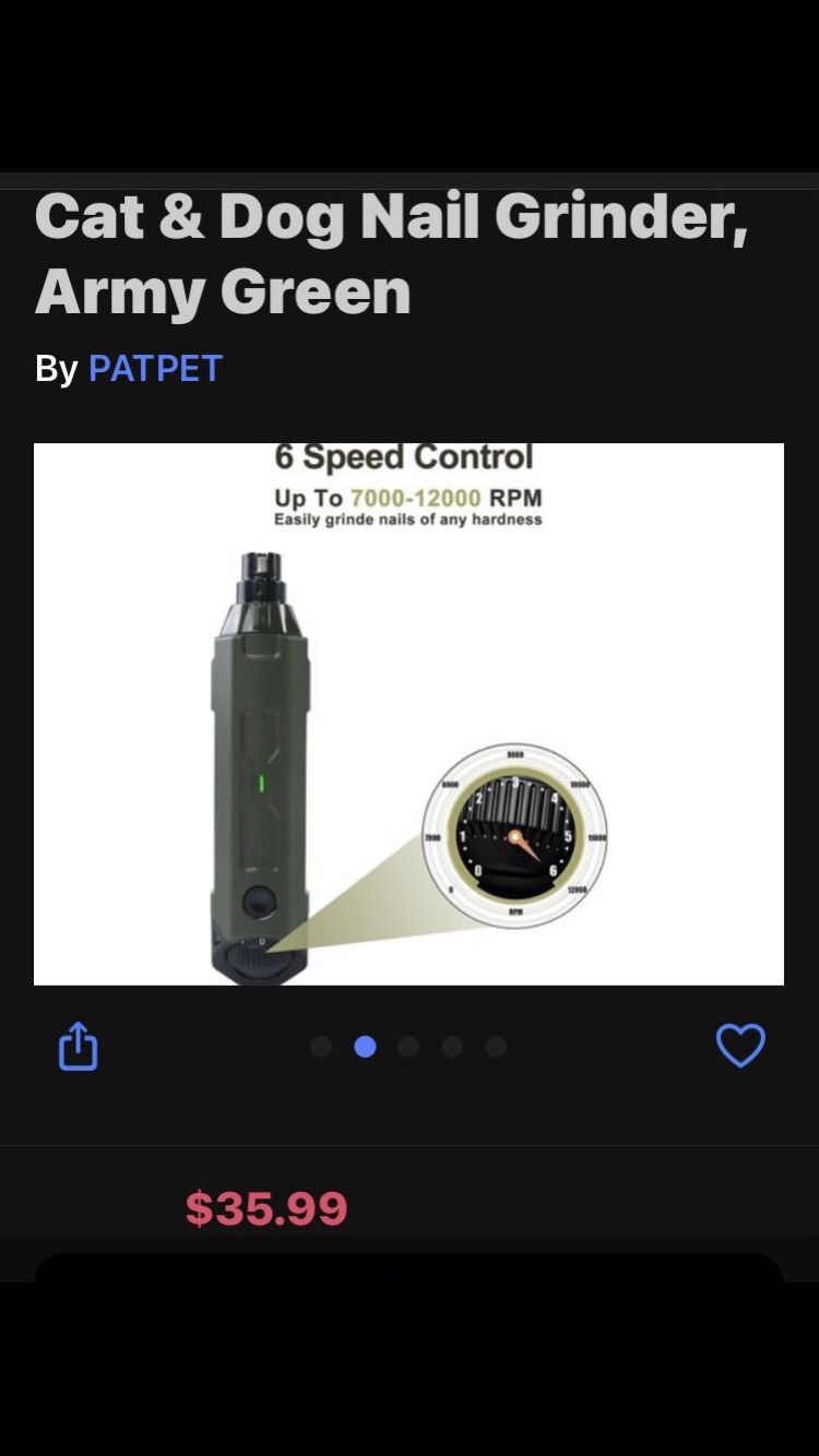 BRAND NEW 6 speed Cat dog nail grinder