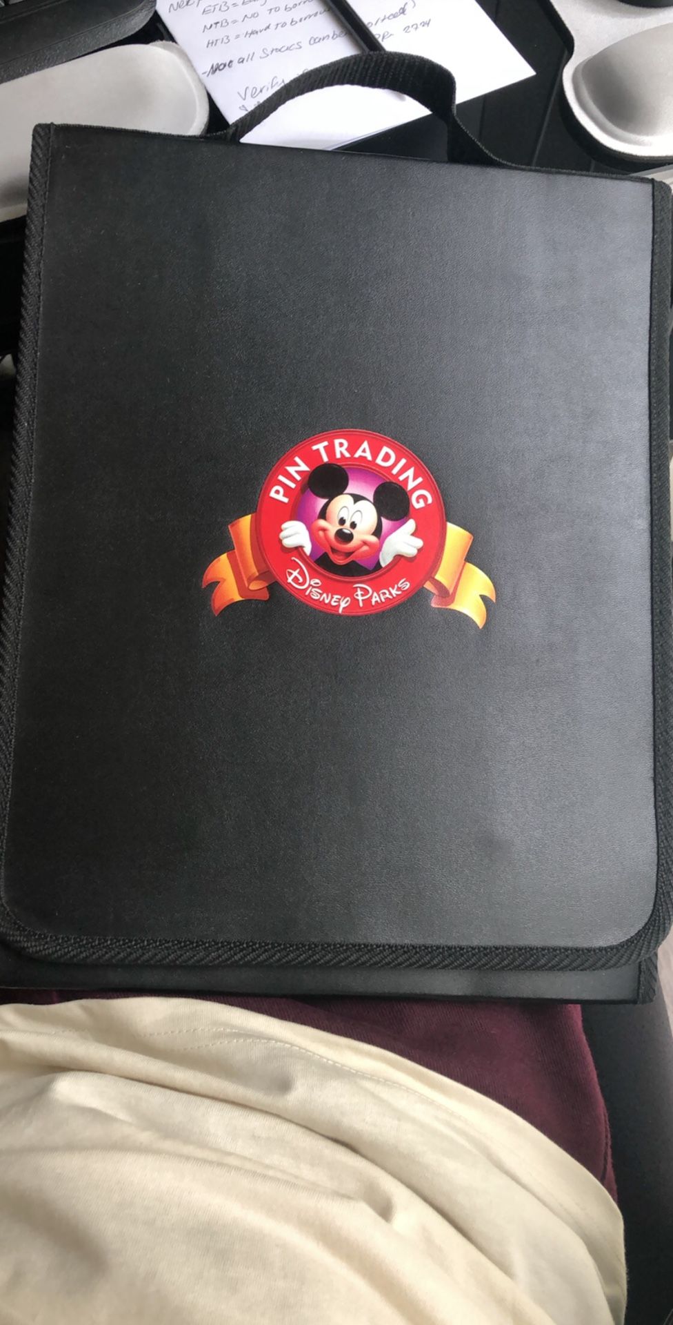 Official Disney Pin trading trifold binder