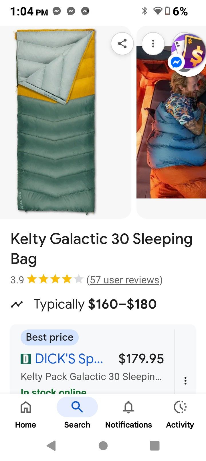 Kelty Galactic 30 Sleeping Bag