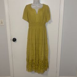 NWT maxi summer Dress Cress Green 