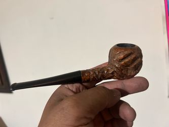 Carved Wood Tobacco Smoking Pipe