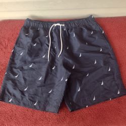 Nautica
 J-Class Print Swim Trunks Size L