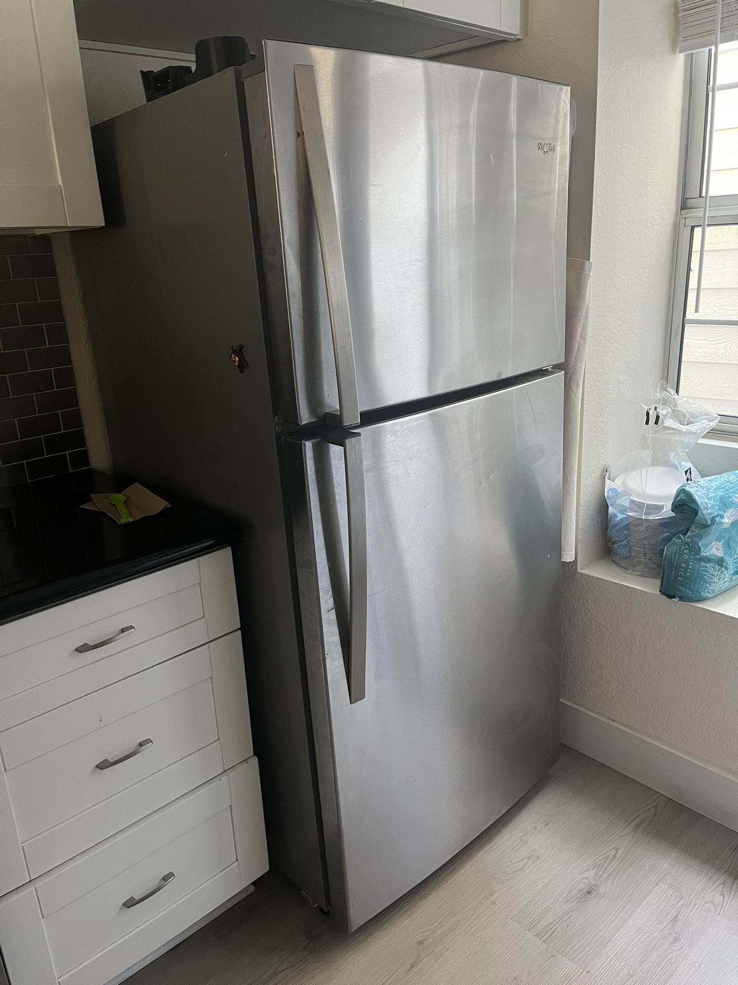 Stainless Steel Whirlpool Fridge