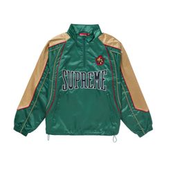 Supreme Satin Piping Pullover Green