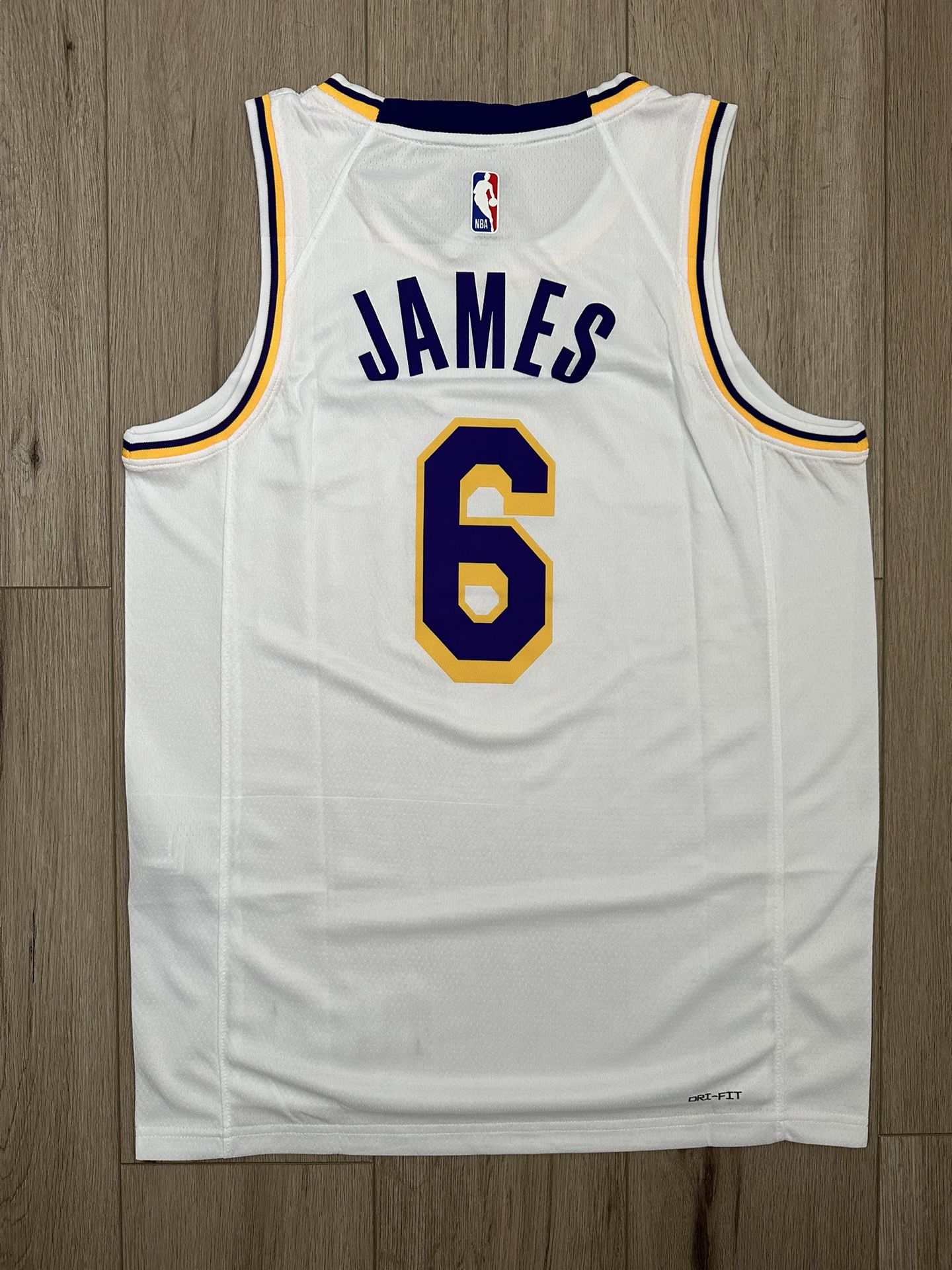 US$ 26.00 - 22-23 HEAT JAMES #6 White Top Quality Hot Pressing NBA