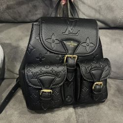 LV- Black Designer Backpack