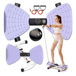 Brandnew Waist Twisting Machine Fitness Tool, Ab Twister Board with the Smart LED Digital Monitor, 330LBS Capacity & 20dB Ultra-Quiet, Anti-Slip Home 