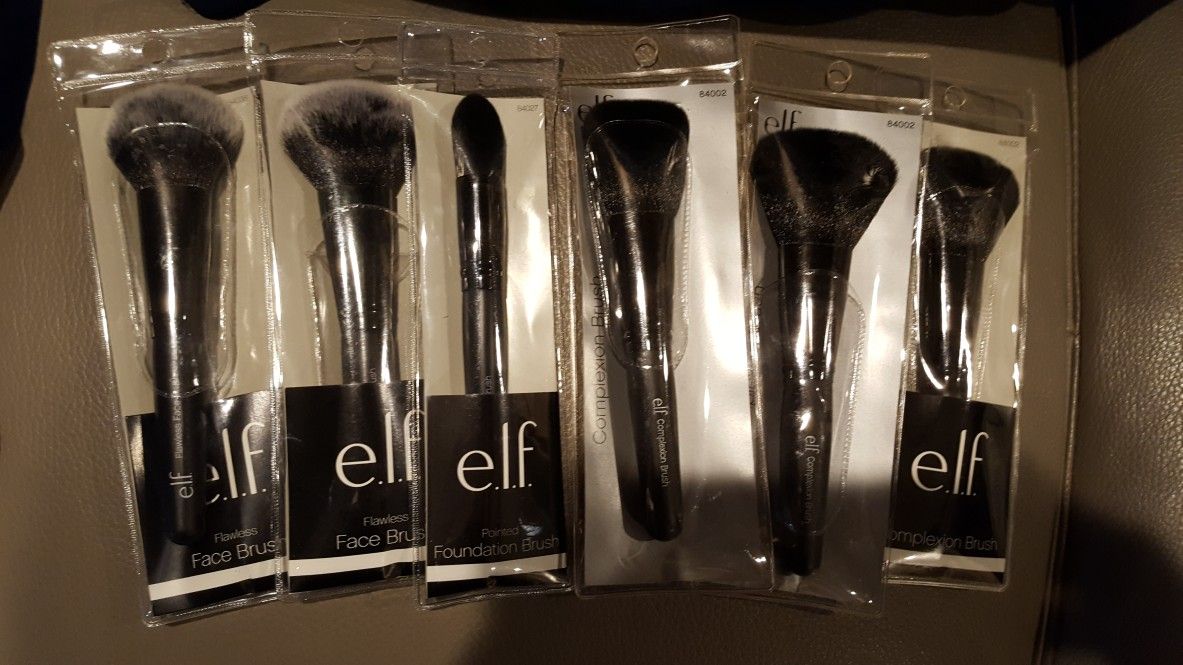 New Elf make up brushes, each