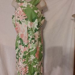 Talbot's Floral Print Dress Sz 14