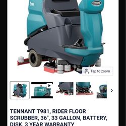 Tennant T981 Rider Floor Scrubber
