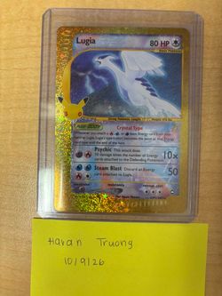 Authentic Pokemon Lugia Classic 30th Anniversary