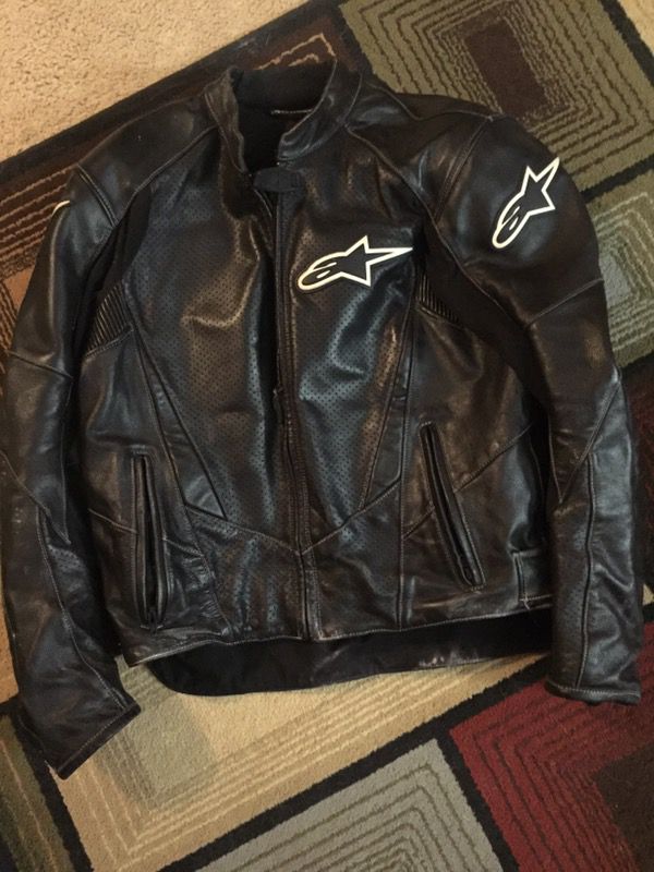 Alpine star leather riding jacket