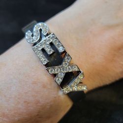 Silicone Rhinestone Sexy Bracelet