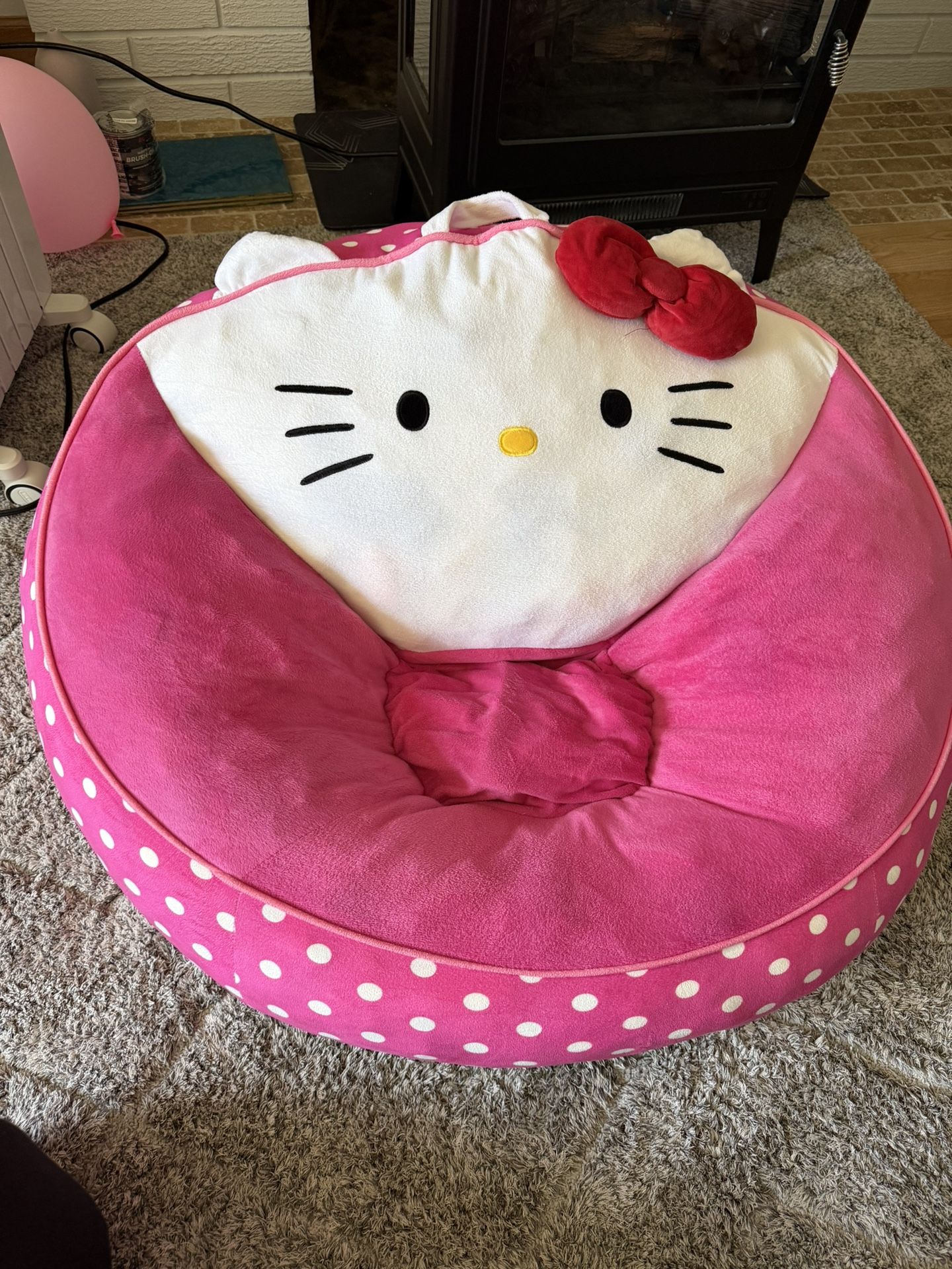 Hello Kitty Kids' Compressed Foam Bean Bag Chair