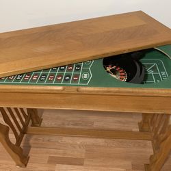 Solid Oak Game Table