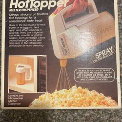 New Vintage PRESTO Microwave HotTopper Butter Melter/Dispenser 03050 20-994