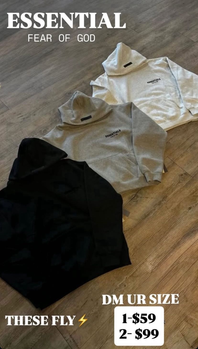 ESSENTIAL HOODIES ALSO WHOLESALE