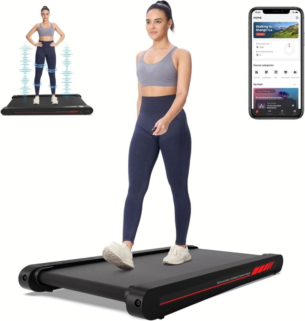 Sperax Walking Treadmill Pad with APP, 3 in 1 Under Desk Treadmill,