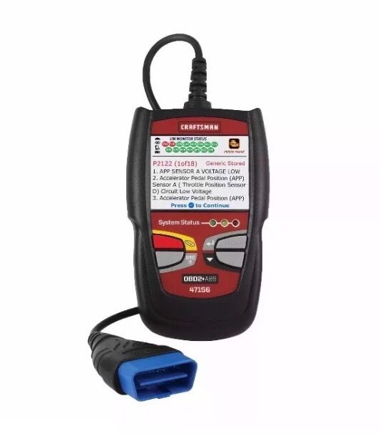 NEW Craftsman OBD2 + ABS Car Reader . 47156