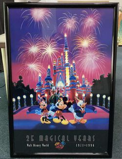 25 Magical Years Walt Disney World Framed Poster 