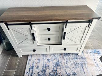 New White farmhouse sideboard cabinet