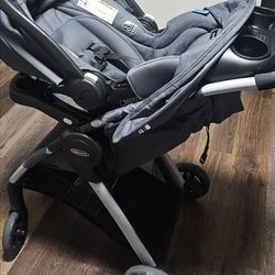 Graco FastAction Stroller – Infant Car Seat Compatible, One-Hand Fold