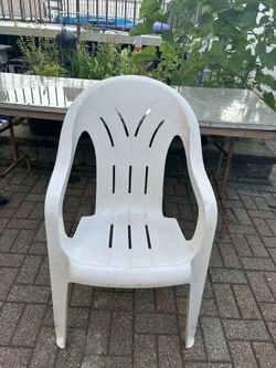 White Plastic Chair 