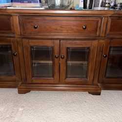 Wood TV Stand For Up To 80” TV