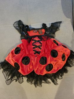 Halloween Ladybug Dress For Toddler Girls