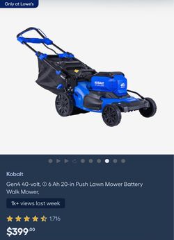 Electric Push Lawn Mower & Weed Eater