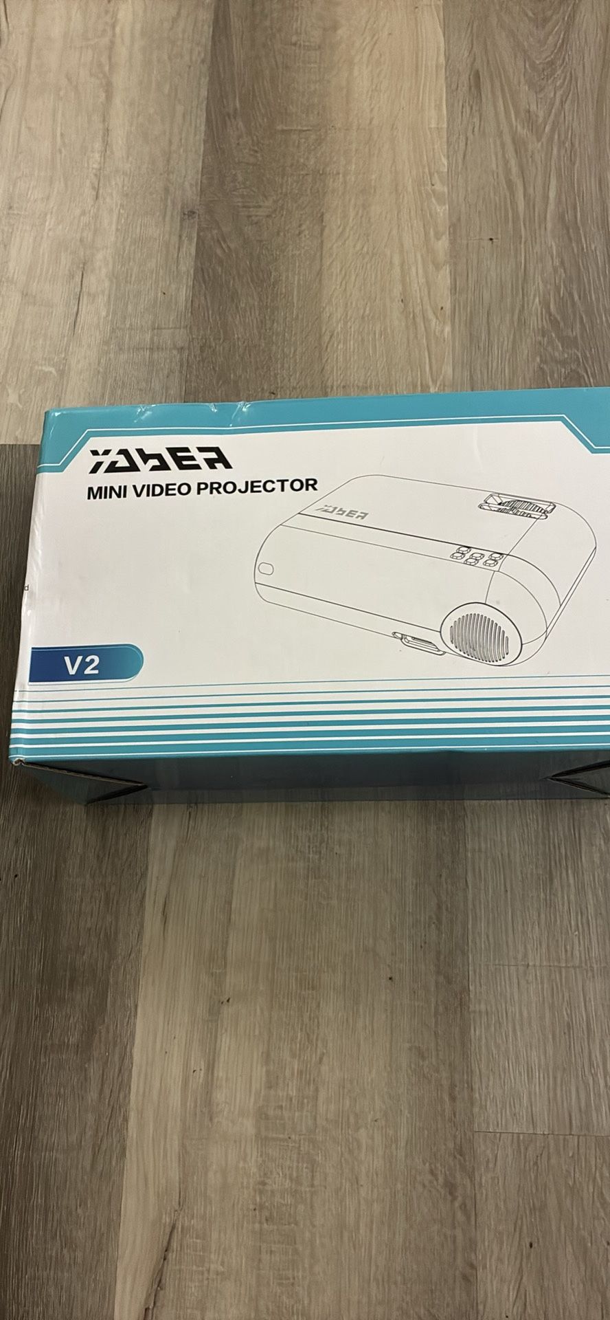 Yaber - Mini VIDEO PROJECTOR - V3 - White No Remote Control 