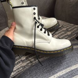 White Doc Martens (size 8)- Gently used